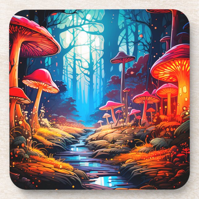 Porta-copo Ai Mushroom Land (Frente)