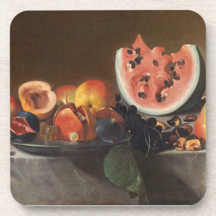 Porta-copo Ainda vida com melancias e carafe