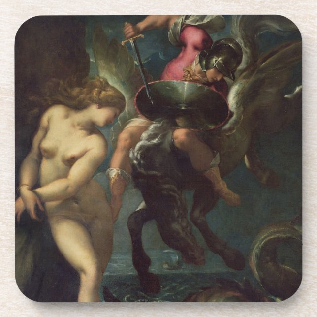 Porta-copo Ainda vida dos peixes, c.1670-80 (óleo em canvas) (Frente)