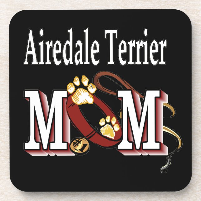 Porta-copo Airedale Terrier MOM (Frente)