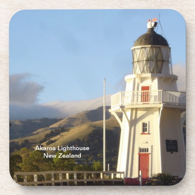 Porta-copo Akaroa Lighthouse, Nova Zelândia (Frente)