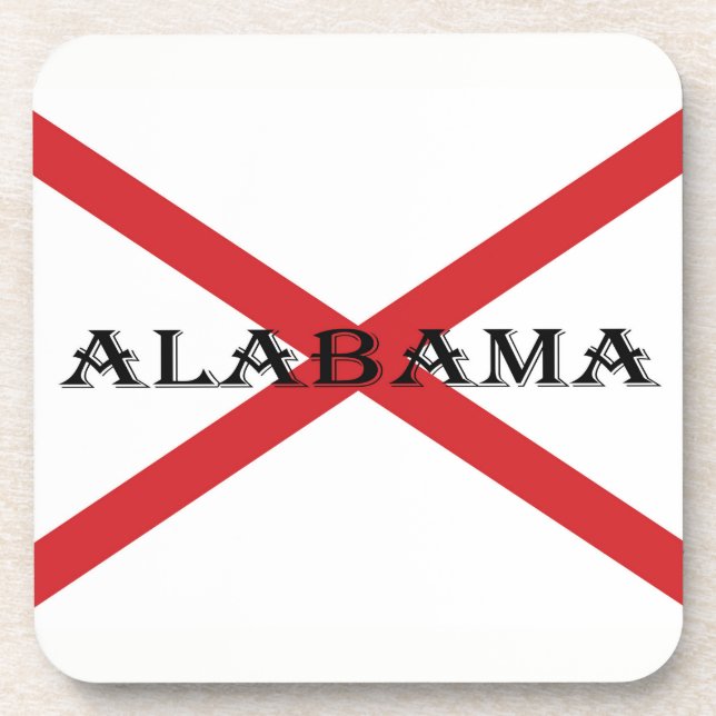 Porta-copo Alabama e Bandeira (Frente)
