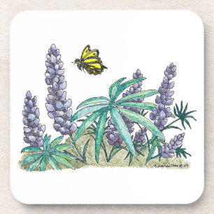 Porta-copo Alaska Lupine Watercolor