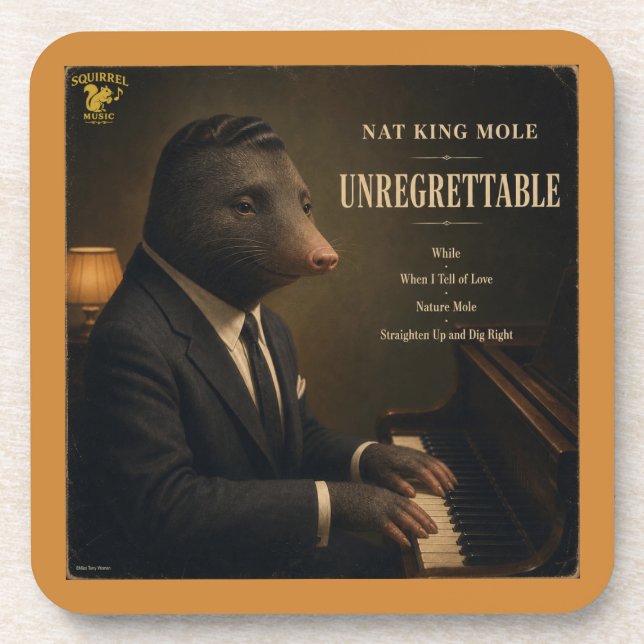 Porta-copo Álbum do Nat King Mole: uma Paródia (Frente)
