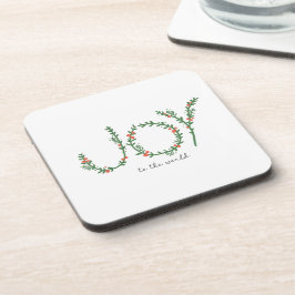 Porta-copo Alegria à Terra Verde do Natal Mundial e às Berrie