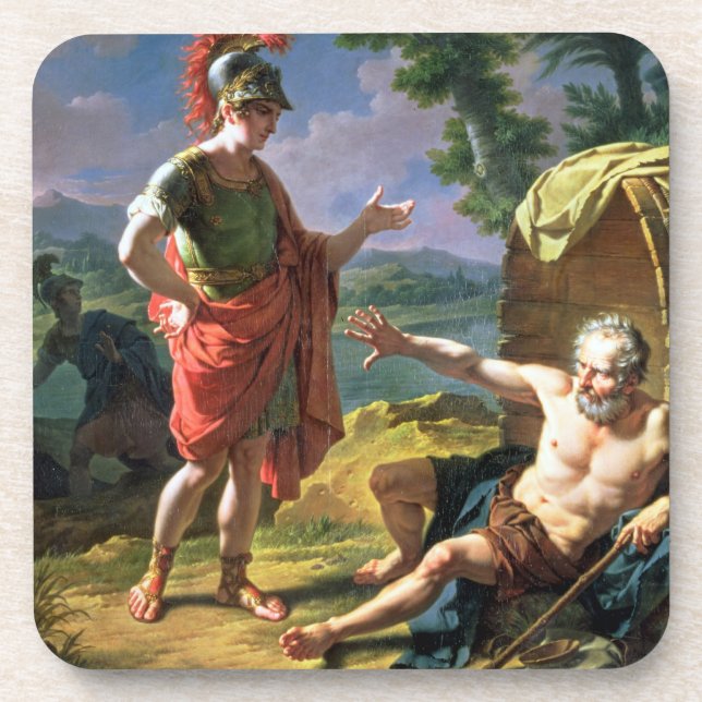 Porta-copo Alexander e Diogenes, 1818 (óleo em canvas) (Frente)