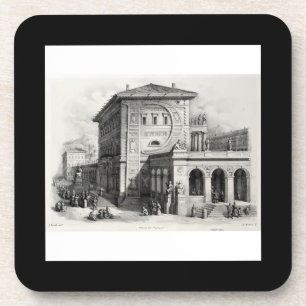 Porta-copo Alfabeto Pittorico de Antonio Basoli: Carta P