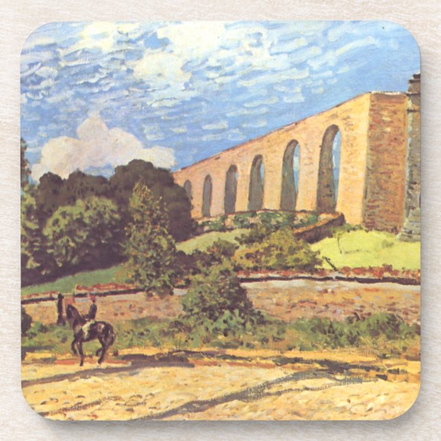Porta-copo Alfred Sisley O Aqueduto de Marly (Frente)