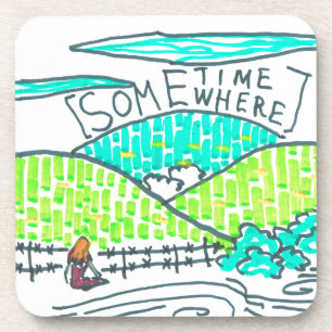 Porta-copo Algum lugar / Algum rabisco