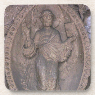 Porta-copo Alivio que descreve o cristo em um mandorla, do