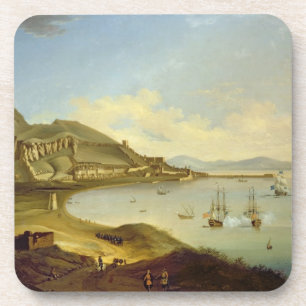 Porta-copo Almirante do esquadrão azul que chega em Gibralta