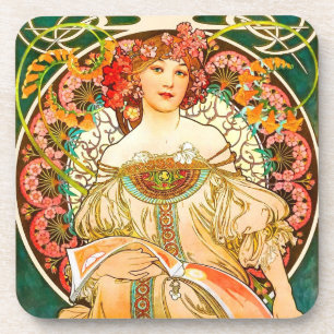 Porta-copo Alphonse Mucha Art Nouveau Daydre