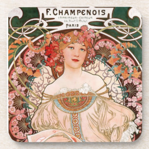 Porta-copo Alphonse Mucha F. Champenois