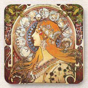 Porta-copo Alphonse Mucha Zodiac