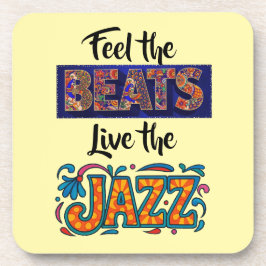 Porta-copo amante da música jazz