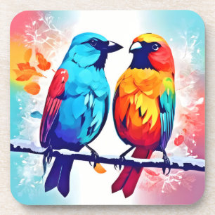 Porta-copo Amantes de Aves Tropicais