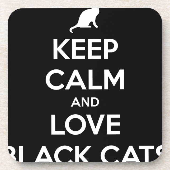Porta-copo Amar Gatos Negros (Frente)