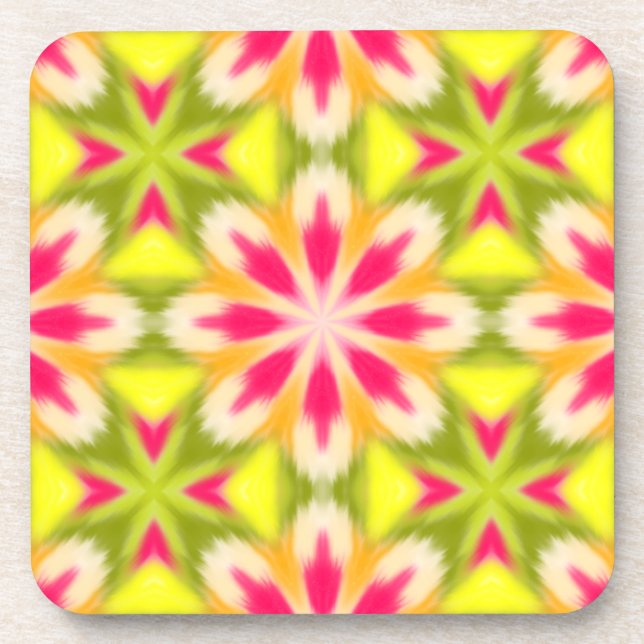 Porta-copo Amarelo e rosa (Frente)