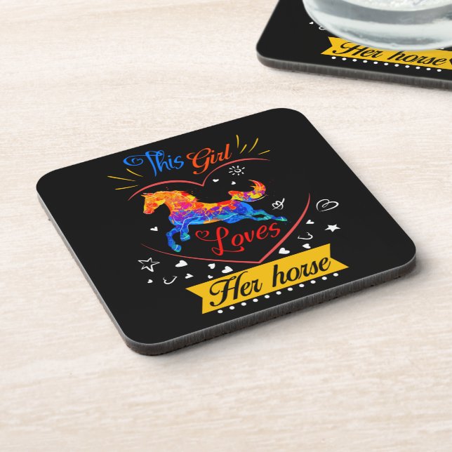 Porta-copo Amarelo, Essa Menina Ama Seu Cavalo (Left Side)