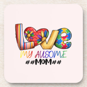 Porta-copo Ame Mãe Autismo Consciência para Mães Orgulhosas