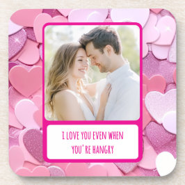 Porta-copo Ame o Coração Confetti Partilhar quando você está