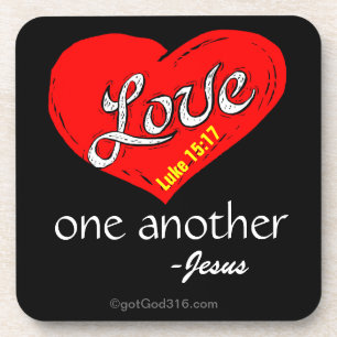 Porta-copo Ame um ao outro gotGod316.com Jesus