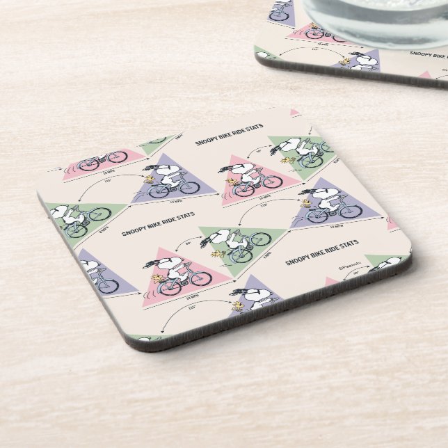 Porta-copo Amendoins | Estadas de bicicleta de esnoopia (Left Side)