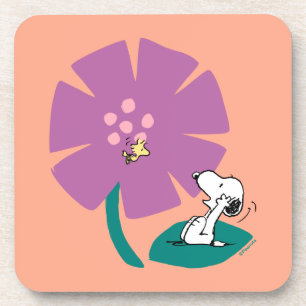 Porta-copo Amendoins   Ilustração da Natureza: Flor Roxo