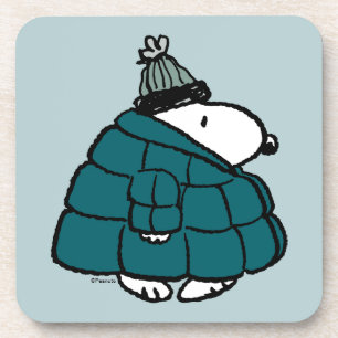Porta-copo Amendoins Jaqueta Puffy de inverno de Snoopy
