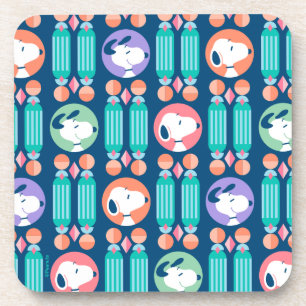 Porta-copo Amendoins Padrão de Sonhos de Deco Azul Escuro d