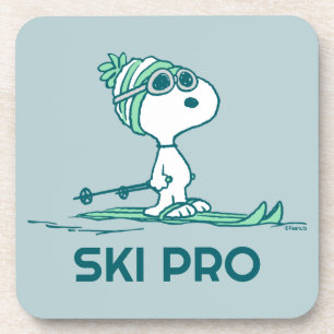 Porta-copo Amendoins Snoopy on Skis