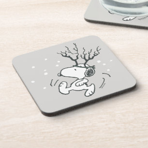 Porta-copo Amendoins Snoopy Reindeer