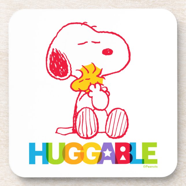 Porta-copo Amendoins | Snoopy & Woodstock Huggable (Frente)