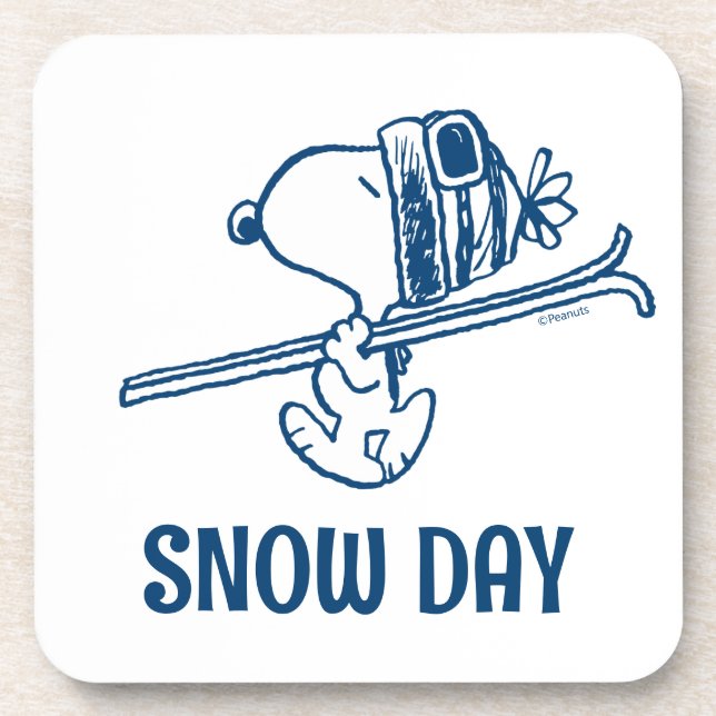 Porta-copo Amendoins | Tripa de Esqui de Snoopy (Frente)