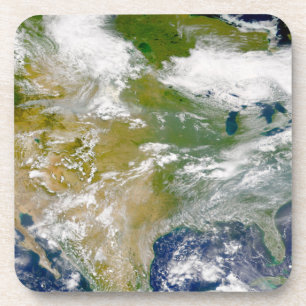 Porta-copo América Do Norte Com Fumaça Visível Em Locais.