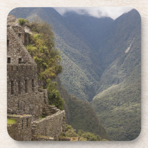 Porta-copo América do Sul, Peru, Machu Picchu. Ruínas de pedr