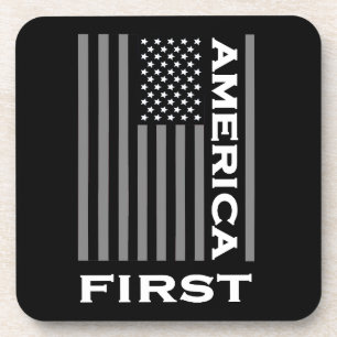 Porta-copo América First American Flag Love USA Trump