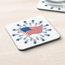 American Flag Starburst Fireworks 4 de julho