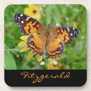 Porta-copo American Lady Butterfly - Vanessa virginiensis