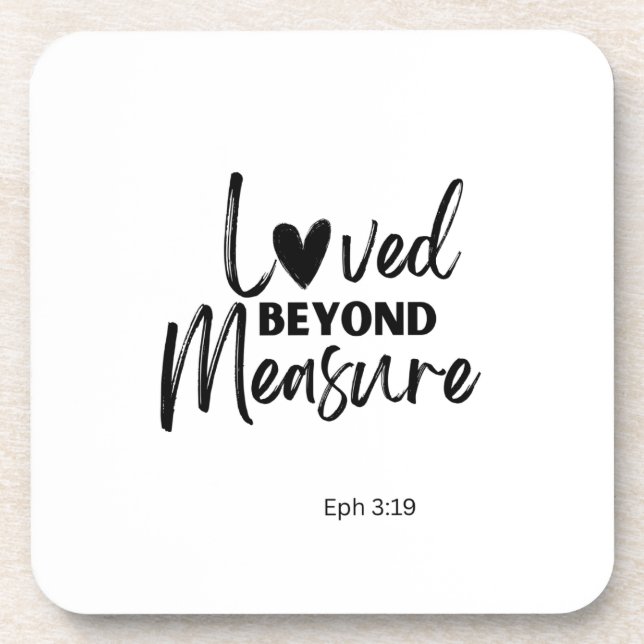 Porta-copo Amor além da medida Ef 3:19 (Frente)