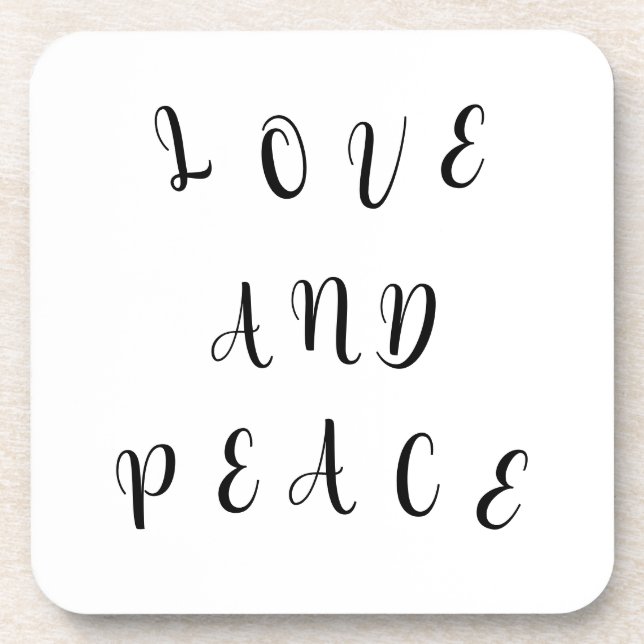 Porta-copo Amor E Paz Bonitos (Frente)