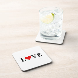 Porta-copo AMOR Elegante Minimalista Simples