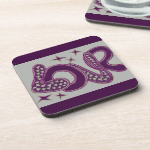 Porta-copo Amor no estilo dos anos 60