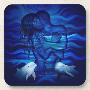 Porta-copo Amor, Passion act - par com Dolphin pair