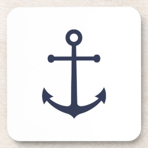 Porta-copo Âncora Azul Marinho Náutica