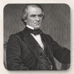 Porta-copo Andrew Johnson, gravado de uma fotografia por Thom