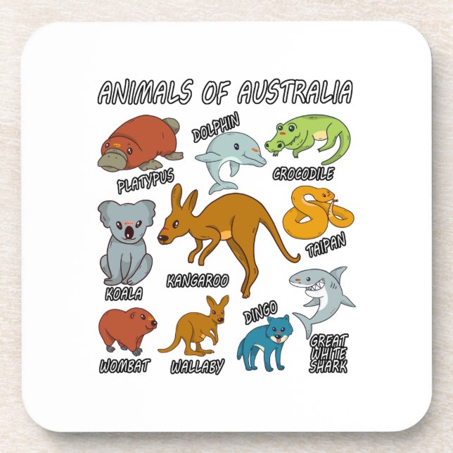 Porta-copo Animais Da Austrália (Frente)