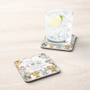 Porta-copo Animais Selvagens, Safari, Flores, Chá de fraldas