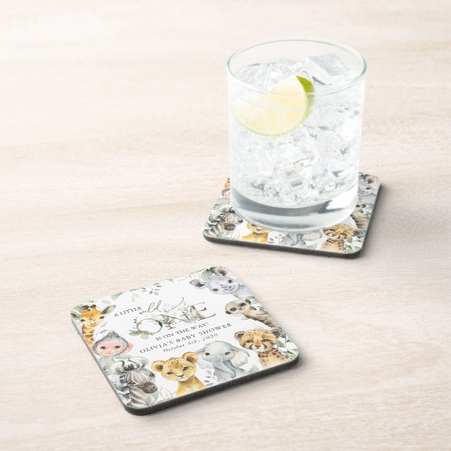 Porta-copo Animais Selvagens, Safari, Selvagem Um, Chá de fra (Lado Direito)