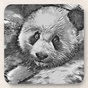 Porta-copo AnimalArtBW_Panda_001